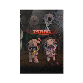 Обложка для паспорта матовая кожа с принтом The Binding of Isaac | Жертвоприношение Исаака (Z) в Новосибирске, натуральная матовая кожа | размер 19,3 х 13,7 см; прозрачные пластиковые крепления | Тематика изображения на принте: binding isaac | binding of isaac | the binding of isaac | голос бога | жертвоприношение исаака | исаак | компьютерная игра | маленький исаак