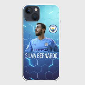 Чехол для iPhone 13 с принтом Silva Bernardo Манчестер Сити в Новосибирске,  |  | manchester city | бернарду силва | манчестер сити | сборная португалии | футбол | футболист