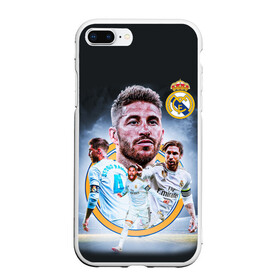 Чехол для iPhone 7Plus/8 Plus матовый с принтом СЕРХИО РАМОС / SERGIO RAMOS в Новосибирске, Силикон | Область печати: задняя сторона чехла, без боковых панелей | football | real madrid | sergio ramos | sport | uefa | реал мадрид | сборная испании. | серхио рамос | спорт | уефа | футбол