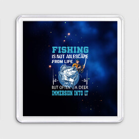 Магнит 55*55 с принтом FISHING PLANET Рыбалка в Новосибирске, Пластик | Размер: 65*65 мм; Размер печати: 55*55 мм | Тематика изображения на принте: fish | карп | лето | отдых | поклев | рыба | рыбалка | рыболов | спиннинг | удилище | удочка