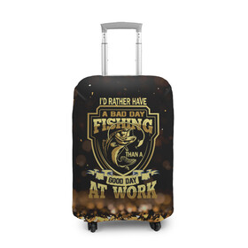 Чехол для чемодана 3D с принтом День на рыбалке в Новосибирске, 86% полиэфир, 14% спандекс | двустороннее нанесение принта, прорези для ручек и колес | fish | карп | лето | отдых | поклев | рыба | рыбалка | рыболов | спиннинг | удилище | удочка