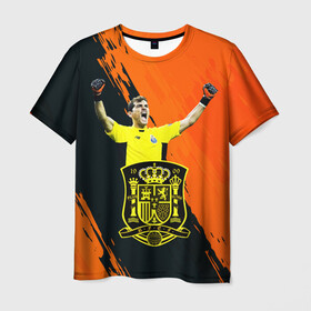 Мужская футболка 3D с принтом Икер Касильяс/Iker Casillas в Новосибирске, 100% полиэфир | прямой крой, круглый вырез горловины, длина до линии бедер | iker casillas | гол | известные личности | икер касильяс | испания | мужчинам | победа | сборная испании | спорт | спортсмены | футбол | футболист | хобби | эмоции