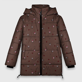 Женская зимняя куртка Oversize с принтом The Binding of Isaac small pattern в Новосибирске, верх — 100% полиэстер; подкладка — 100% полиэстер; утеплитель — 100% полиэстер | длина ниже бедра, силуэт Оверсайз. Есть воротник-стойка, отстегивающийся капюшон и ветрозащитная планка. 

Боковые карманы с листочкой на кнопках и внутренний карман на молнии | 2d | binding | isaac | rpg | the bindding of isaac | герой | жертва | жертвоприношение | жестокость | игра | инферно | исаак | лого | монстр | мультяшный | нечисть | персонаж | подвал | подземелье | слезы | тьма