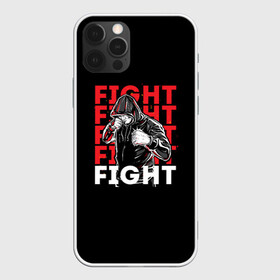 Чехол для iPhone 12 Pro Max с принтом FIGHT в Новосибирске, Силикон |  | boxing | fight club | mma | ufc | боевые искусства | боец | бои | бойцовский клуб | бокс | боксёр | борьба | воин | единоборства | кикбоксинг | майк тайсон | мма | муай тай | мухаммед али | рукопашный бой | сила