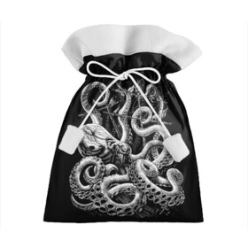 Подарочный 3D мешок с принтом Кракен Монстр в Новосибирске, 100% полиэстер | Размер: 29*39 см | Тематика изображения на принте: animal | beast | kraken | monster | ocean | octopus | sea | ship | water | вода | животные | звери | корабль | кракен | монстр | море | океан | осьминог | рыбы | щупальца