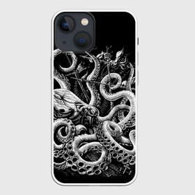 Чехол для iPhone 13 mini с принтом Кракен Монстр в Новосибирске,  |  | animal | beast | kraken | monster | ocean | octopus | sea | ship | water | вода | животные | звери | корабль | кракен | монстр | море | океан | осьминог | рыбы | щупальца