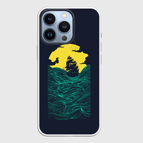 Чехол для iPhone 13 Pro с принтом Window to the Sea в Новосибирске,  |  | akean | clouds | dawn | sailboat | sea | seagulls | ship | storm | sunset | travel | water | waves | акеан | вода | волны | закат | корабль | море | облака | парусник | путешествие | рассвет | тучи | чайки | шторм