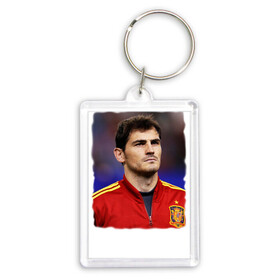 Брелок прямоугольный 35*50 с принтом Iker Casillas Икер Касильяс в Новосибирске,  |  | Тематика изображения на принте: iker casillas | известные личности | икер касильяс | испания | мужчинам | сборная испании | спорт | спортсмены | футбол | футболист | хобби