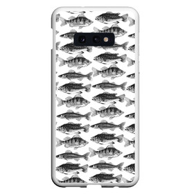 Чехол для Samsung S10E с принтом рыбки в Новосибирске, Силикон | Область печати: задняя сторона чехла, без боковых панелей | ocean | sea | киты | море | морской принт | морской фон | океан | паттерн | рыбы | текстуры