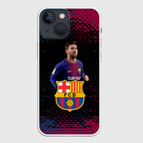 Чехол для iPhone 13 mini с принтом Barcelona: Лионель Месси. в Новосибирске,  |  | barca | barcelona | fc barca | lionel messi | барка | барселона | лионель месси