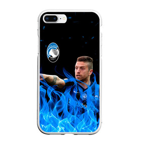 Чехол для iPhone 7Plus/8 Plus матовый с принтом Atalanta Алехандро Гомес в Новосибирске, Силикон | Область печати: задняя сторона чехла, без боковых панелей | alejandro gomez | atalanta | football | football club | sport | алехандро гомес | аталанта | спорт | спортивные | униформа | фирменные цвета | футбол | футбольный клуб