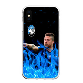 Чехол для iPhone XS Max матовый с принтом Atalanta Алехандро Гомес в Новосибирске, Силикон | Область печати: задняя сторона чехла, без боковых панелей | alejandro gomez | atalanta | football | football club | sport | алехандро гомес | аталанта | спорт | спортивные | униформа | фирменные цвета | футбол | футбольный клуб