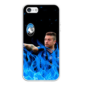 Чехол для iPhone 5/5S матовый с принтом Atalanta: Алехандро Гомес. в Новосибирске, Силикон | Область печати: задняя сторона чехла, без боковых панелей | alejandro gomez | atalanta | football | football club | sport | алехандро гомес | аталанта | спорт | спортивные | униформа | фирменные цвета | футбол | футбольный клуб