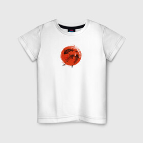 Детская футболка хлопок с принтом Карпы кои в Новосибирске, 100% хлопок | круглый вырез горловины, полуприлегающий силуэт, длина до линии бедер | Тематика изображения на принте: карпы кои | кои | рыба | японские карпы | японские карпы кои
