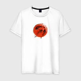 Мужская футболка хлопок с принтом Карпы кои в Новосибирске, 100% хлопок | прямой крой, круглый вырез горловины, длина до линии бедер, слегка спущенное плечо. | карпы кои | кои | рыба | японские карпы | японские карпы кои