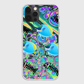 Чехол для iPhone 12 Pro Max с принтом Life cycle в Новосибирске, Силикон |  | acid | colors | fish | life | ocean | море | океан | рыба