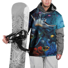 Накидка на куртку 3D с принтом Морская черепаха в Новосибирске, 100% полиэстер |  | Тематика изображения на принте: коралловые | кораллы | море | морская черепаха | морские обитатели | океан | подводный мир | рыбки
