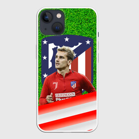 Чехол для iPhone 13 с принтом Антуан Гризманн | Antoine Griezmann (+спина) (Z) в Новосибирске,  |  | antoine griezmann | антуан гризманн | атлетико | барса | барселона | гризман | реал сосьедад | сборная франции