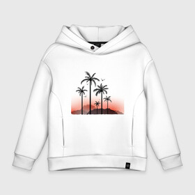 Детское худи Oversize хлопок с принтом palm tree в Новосибирске, френч-терри — 70% хлопок, 30% полиэстер. Мягкий теплый начес внутри —100% хлопок | боковые карманы, эластичные манжеты и нижняя кромка, капюшон на магнитной кнопке | beach | ocean | palm trees | sea | summer | sun | sunset | vacation | закат | лето | море | океан | отдых | отпуск | пальмы | пляж | солнце