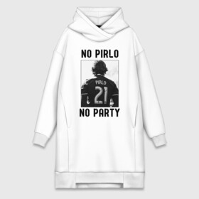 Платье-худи хлопок с принтом No Pirlo no party в Новосибирске,  |  | andrea pirlo | football | juventus | pirlo | vdkarsvet | андреа пирло | пирло | футбол | ювентус