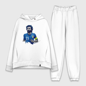 Женский костюм хлопок Oversize с принтом Andrea Pirlo в Новосибирске,  |  | andrea pirlo | football | juventus | pirlo | vdkarsvet | андреа пирло | пирло | футбол | ювентус