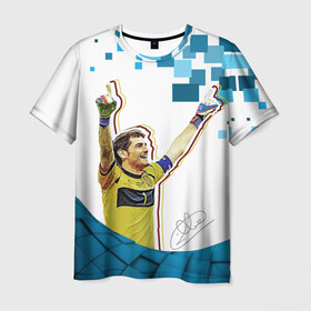Мужская футболка 3D с принтом Iker Casillas в Новосибирске, 100% полиэфир | прямой крой, круглый вырез горловины, длина до линии бедер | casillas | football | iker | iker casillas | porto | real | real madrid | vdkarsvet | икер | икер касильяс | касильяс | потру | реал | реал мадрид | футбол
