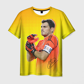 Мужская футболка 3D с принтом Iker Casillas в Новосибирске, 100% полиэфир | прямой крой, круглый вырез горловины, длина до линии бедер | casillas | football | iker | iker casillas | porto | real | real madrid | vdkarsvet | икер | икер касильяс | касильяс | потру | реал | реал мадрид | футбол
