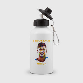 Бутылка спортивная с принтом Neymar Junior в Новосибирске, металл | емкость — 500 мл, в комплекте две пластиковые крышки и карабин для крепления | brasil | brazil | football | france | neymar | psg | sport | бразилия | гол | кубок | мяч | неймар | псж | спорт | франция | футбол | футболист | чемпион