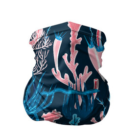 Бандана-труба 3D с принтом Подводный мир в Новосибирске, 100% полиэстер, ткань с особыми свойствами — Activecool | плотность 150‒180 г/м2; хорошо тянется, но сохраняет форму | colorful | coral | deep | sea | seamless | seaweed | водоросли | глубокий | коралл | красочный | паттерн | подводный мир