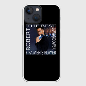 Чехол для iPhone 13 mini с принтом Роберт Левандовски в Новосибирске,  |  | ball | championship | football | league | man | sport | лига | мужчина | мяч | спорт | футбол | чемпионат
