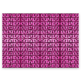 Поздравительная открытка с принтом Pink Alligator в Новосибирске, 100% бумага | плотность бумаги 280 г/м2, матовая, на обратной стороне линовка и место для марки
 | Тематика изображения на принте: alligator | crocodile | leather | scales | skin