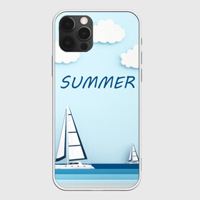 Чехол для iPhone 12 Pro Max с принтом ПАРУСНИКИ | SUMMER (Z) в Новосибирске, Силикон |  | ship | ships | summer | кораблик | кораблики | корабль | летняя | лето | лодочка | мореход | одинокая лодка | парусник | судно | яхта | яхты