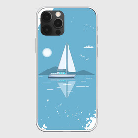 Чехол для iPhone 12 Pro Max с принтом ОДИНОКИЙ ПАРУСНИК | SAILBOAT (Z) в Новосибирске, Силикон |  | boat | sailboat | ship | ships | бумага | кораблик | кораблики | корабль | красный парус | лодка | лодочка на белом | мореход | одинокая лодка | оригами | парус | парусник | судно | яхта