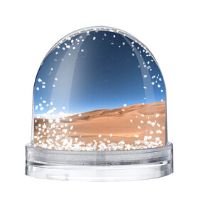 Игрушка Снежный шар с принтом Пустыня в Новосибирске, Пластик | Изображение внутри шара печатается на глянцевой фотобумаге с двух сторон | дюна | дюны | звёзды | небеса | небо | пейзаж | пейзажи | песок | песчаный | пустыни | пустыня
