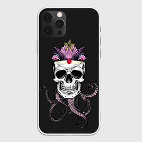 Чехол для iPhone 12 Pro Max с принтом Octo-Queen в Новосибирске, Силикон |  | abyss | crown | depth | ocean | octopus | queen | sea | shell | skull | water | вода | глубина | королева | корона | море | океан | осьминог | пучина | ракушка | череп