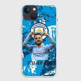 Чехол для iPhone 13 с принтом Silva Bernardo Манчестер Сити в Новосибирске,  |  | manchester city | бернарду силва | манчестер сити | сборная португалии | футбол | футболист