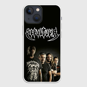 Чехол для iPhone 13 mini с принтом Sepultura в Новосибирске,  |  | black | brazil | death | metall | rock | sepultura