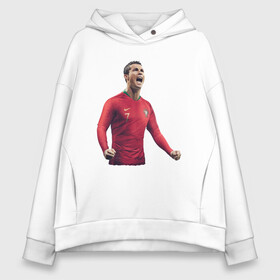 Женское худи Oversize хлопок с принтом Cristiano Ronaldo в Новосибирске, френч-терри — 70% хлопок, 30% полиэстер. Мягкий теплый начес внутри —100% хлопок | боковые карманы, эластичные манжеты и нижняя кромка, капюшон на магнитной кнопке | 07 | 7 | cristiano ronaldo | juventus | manchester united | national team | portugal | real madrid | soccer | soccer player | криштиану роналду | манчестер юнайтед | нападающий | португалия | реал мадрид | роналдо | сборная | футбол | фут