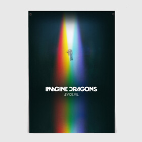 Постер с принтом Imagine Dragons Evolve в Новосибирске, 100% бумага
 | бумага, плотность 150 мг. Матовая, но за счет высокого коэффициента гладкости имеет небольшой блеск и дает на свету блики, но в отличии от глянцевой бумаги не покрыта лаком | believer | dan reynolds | dragons | evolve | imagine | indie | pop | rock | имежин дрэгонс | инди | поп | рок