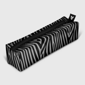 Пенал школьный 3D с принтом Zebra Camouflage в Новосибирске, 100% полиэстер | плотная ткань, застежка на молнии | Тематика изображения на принте: animal | blackandwhite | camouflage | stripes | zebra