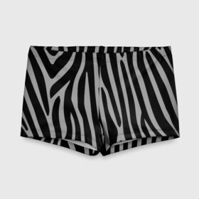 Детские купальные плавки 3D с принтом Zebra Camouflage в Новосибирске, Полиэстер 85%, Спандекс 15% | Слитный крой, подклад по переду изделия, узкие бретели | Тематика изображения на принте: animal | blackandwhite | camouflage | stripes | zebra