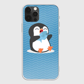 Чехол для iPhone 12 Pro Max с принтом Пингвин в Новосибирске, Силикон |  | ест рыбу | морские | океан | пингвин | пингвинчик | рыба | рыбку