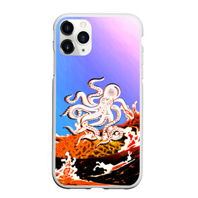 Чехол для iPhone 11 Pro матовый с принтом Осьминог в Лаве | Градиент в Новосибирске, Силикон |  | animal | beast | fade | kraken | monster | moon | ocean | octopus | sea | water | waves | вода | волны | градиент | животные | звери | кракен | лава | луна | монстр | море | небо | огонь | океан | осьминог | рыбы | щупальца