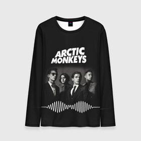 Мужской лонгслив 3D с принтом arctic monkeys в Новосибирске, 100% полиэстер | длинные рукава, круглый вырез горловины, полуприлегающий силуэт | alex turner | arctic monkeys | britain | great | indie | rock | алекс тернер | арктик монкейс | инди | рок