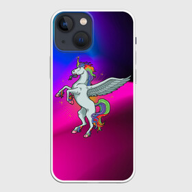 Чехол для iPhone 13 mini с принтом Единорог | Unicorn (Z) в Новосибирске,  |  | Тематика изображения на принте: unicorn | unicornis | вымышленное существо | единорог | инрог | каркаданн | мифическое существо | моноцерос | нарвал | радужное | радужный | существо
