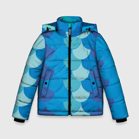 Зимняя куртка для мальчиков 3D с принтом Синяя чешуя рыбы в Новосибирске, ткань верха — 100% полиэстер; подклад — 100% полиэстер, утеплитель — 100% полиэстер | длина ниже бедра, удлиненная спинка, воротник стойка и отстегивающийся капюшон. Есть боковые карманы с листочкой на кнопках, утяжки по низу изделия и внутренний карман на молнии. 

Предусмотрены светоотражающий принт на спинке, радужный светоотражающий элемент на пуллере молнии и на резинке для утяжки | fish | water | вода | море | морское | очки | рыба | рыбка | синяя | чешуя