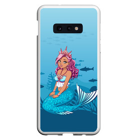 Чехол для Samsung S10E с принтом Mermaid | Русалка | Русалочка в Новосибирске, Силикон | Область печати: задняя сторона чехла, без боковых панелей | Тематика изображения на принте: mermaid | naiad | nymph | rusalka | ведява | водяница | восточнославянская мифология | дух | лесовица | мифология | морская дева | нимфа | русал | русалии | русалка | русалочка | ундина | фараонка