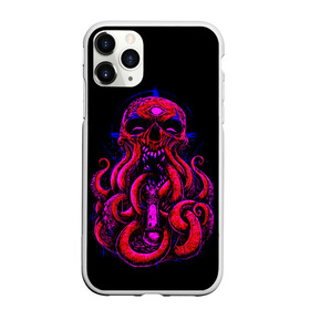 Чехол для iPhone 11 Pro Max матовый с принтом Череп Осьминог Octopus Skull в Новосибирске, Силикон |  | animal | beast | kraken | monster | ocean | octopus | sea | skull | water | waves | вода | животные | звери | кракен | монстр | море | океан | осьминог | рыбы | череп | щупальца