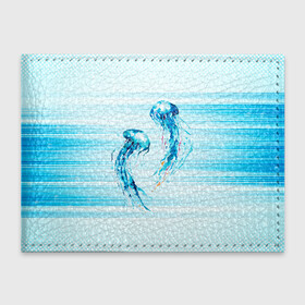 Обложка для студенческого билета с принтом Медузы в Новосибирске, натуральная кожа | Размер: 11*8 см; Печать на всей внешней стороне | jellyfish | medusa | жители | медуза | медузы | морские | океан