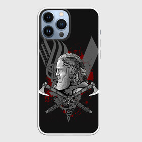 Чехол для iPhone 13 Pro Max с принтом Vikings Art в Новосибирске,  |  | Тематика изображения на принте: viking | vikings | альфред великий | аслауг | викинг | викинги | конунг | лагерта | один | рагнар лодброк | сериал | сериалы | харальд